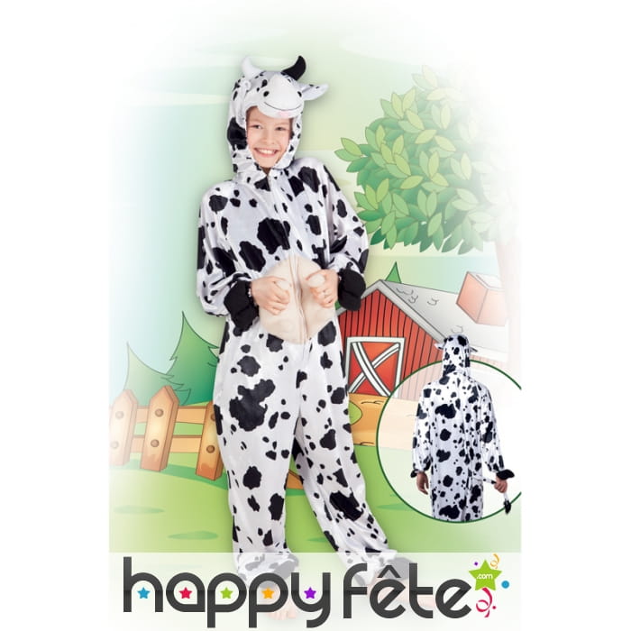 Combinaison de vache peluche