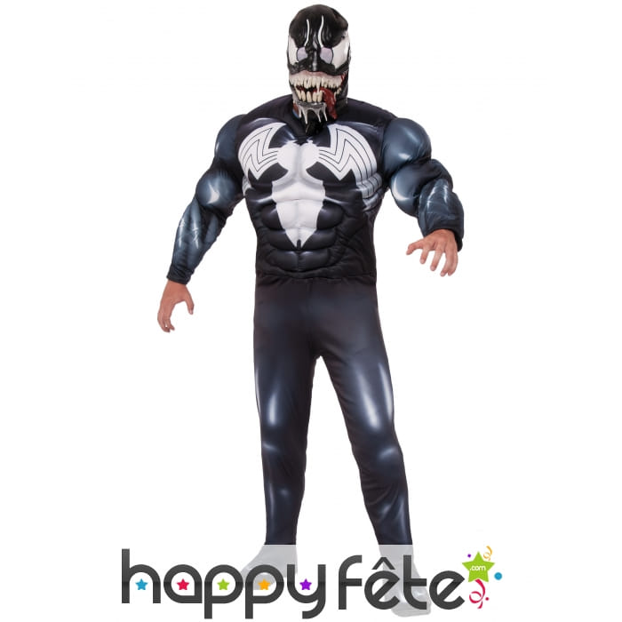Costume de Venom musclé pour adulte
