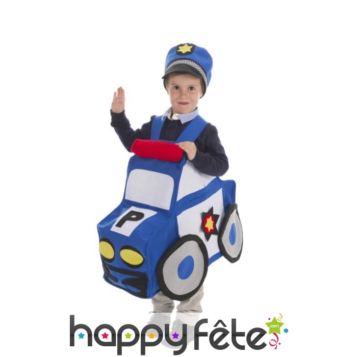 Costume de voiture de police pour enfant