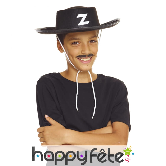 Chapeau de Zorro pour petit garçon