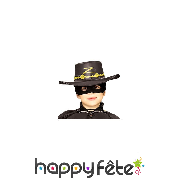 Chapeau de Zorro taille enfant