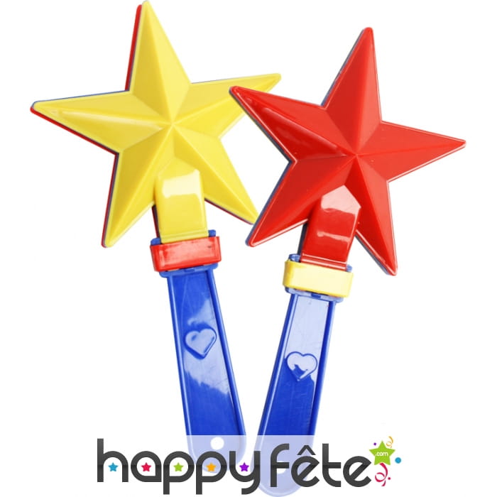 Castagnettes étoile assorti (14 cm)