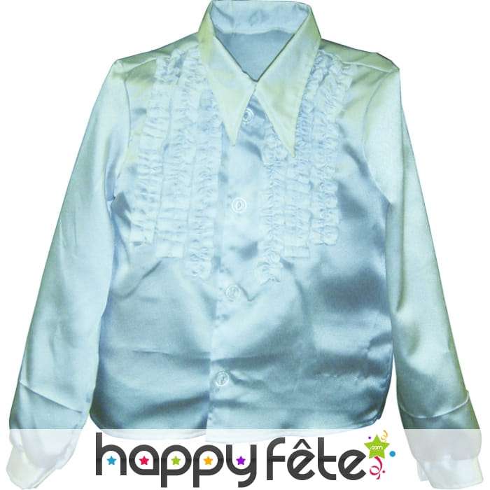 Chemise enfant à super ruches argent