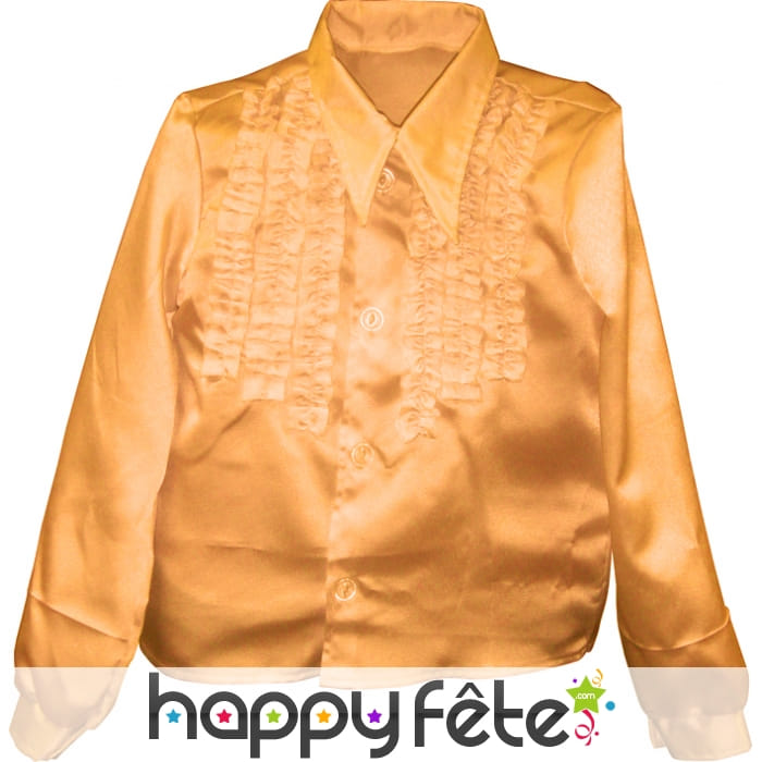Chemise enfant à super ruches or