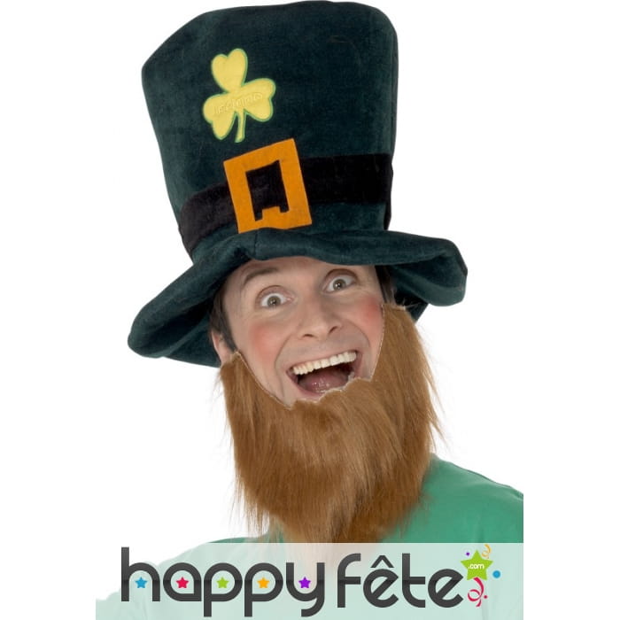 Chapeau et barbe leprechaun