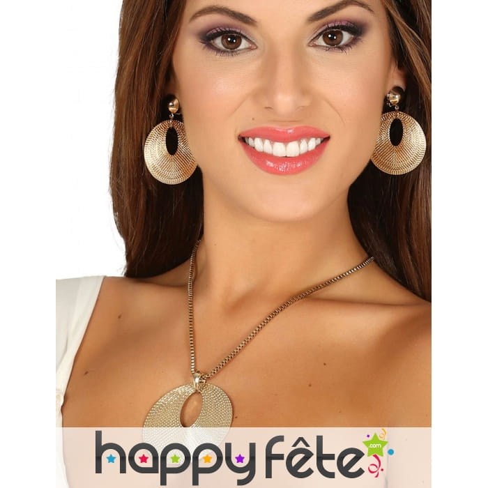 Collier et boucles d oreilles style déesse grecque