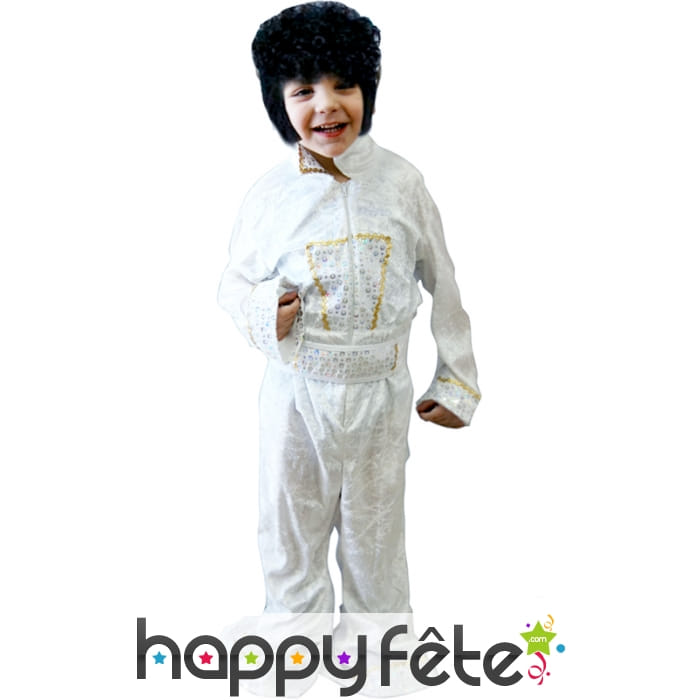 Costume elvis blanc enfant