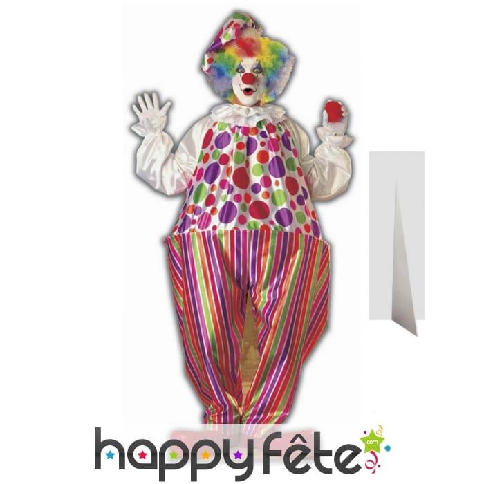 Clown en carton plat taille réelle