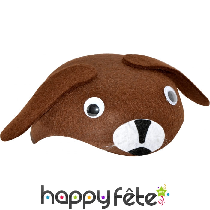 Coiffe en chien marron