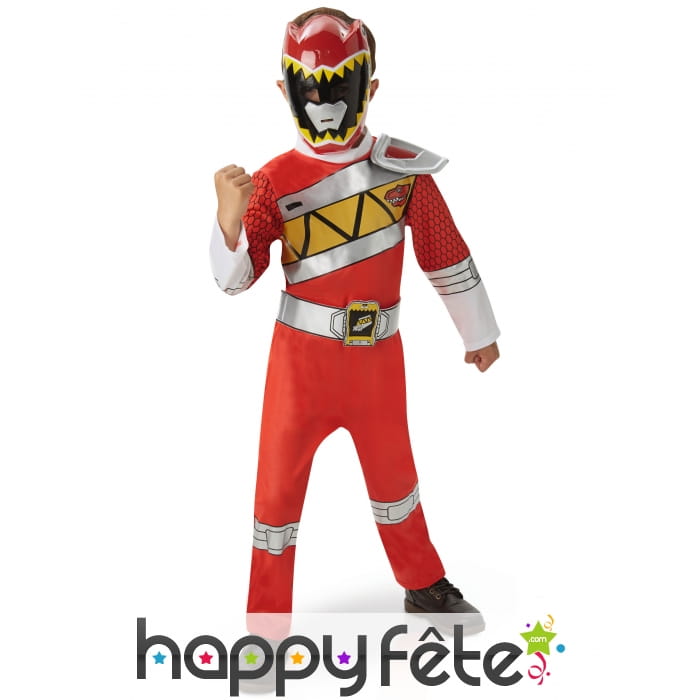 Costume en coffret de Power Rangers Rouge