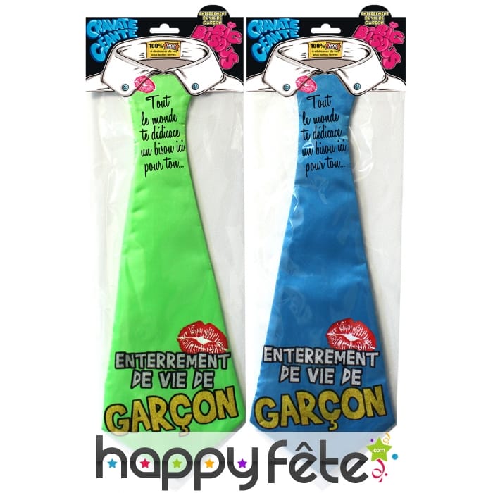 Cravate enterrement de vie de garçon