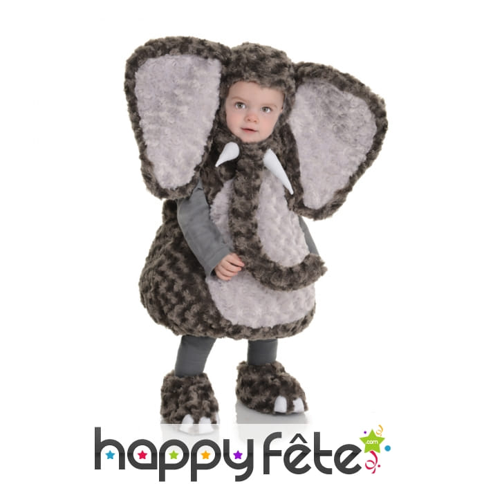 Costume éléphant en peluche pour enfant