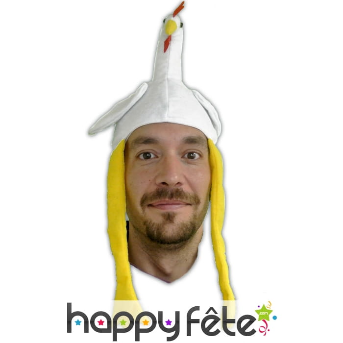 Coiffe en forme de poulet