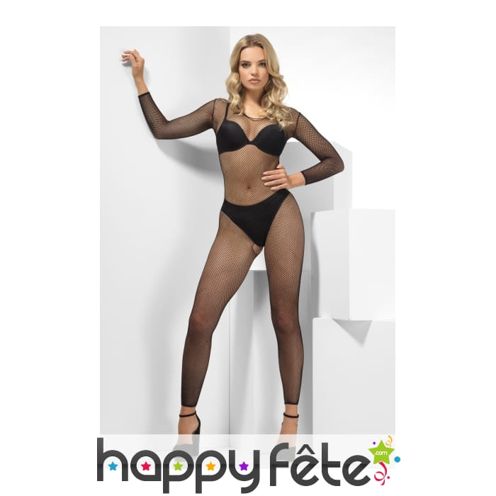 Combinaison en filet noir