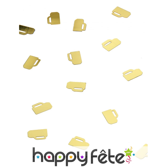 Confettis en forme de bière