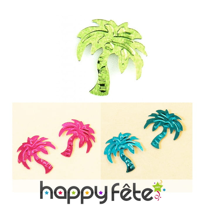 Confettis en forme de palmier pour la table