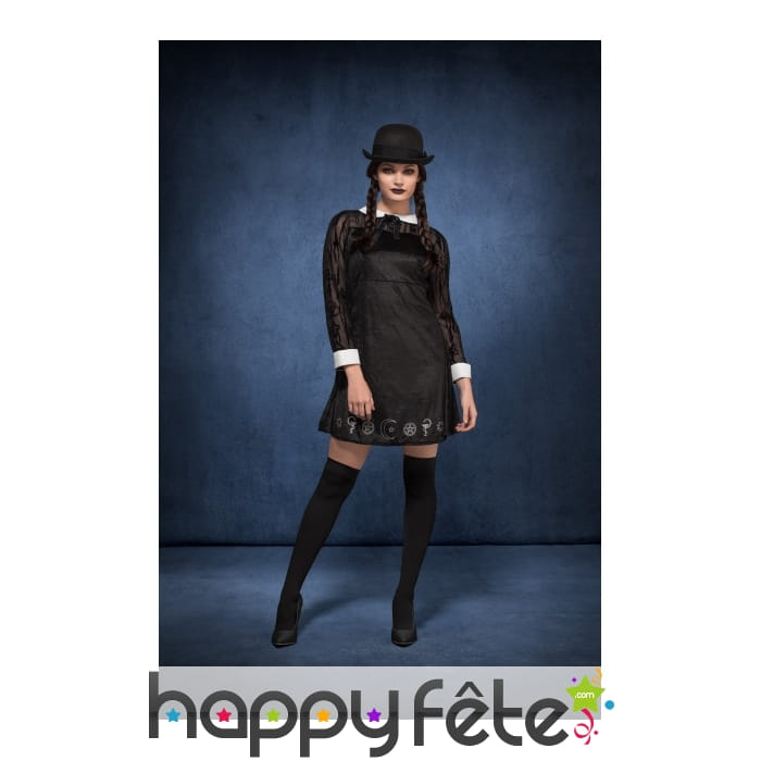 Costume étudiante gothique sexy pour adulte