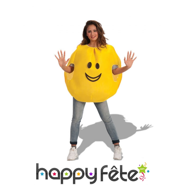 Costume émoticône joyeux pour adulte