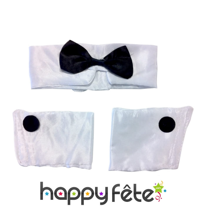 Col et manchettes de strip-teaser