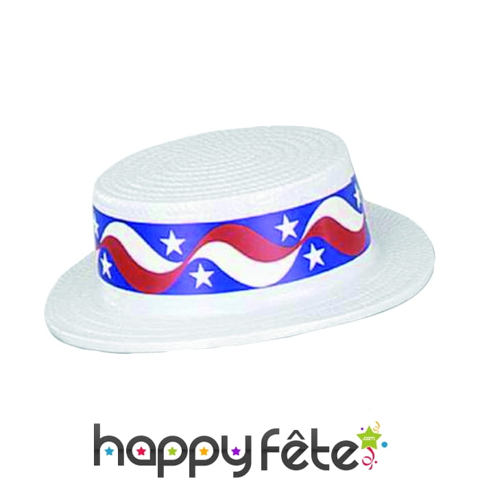Canotier en plastique usa