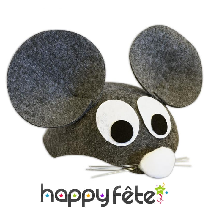 Coiffe en souris grise