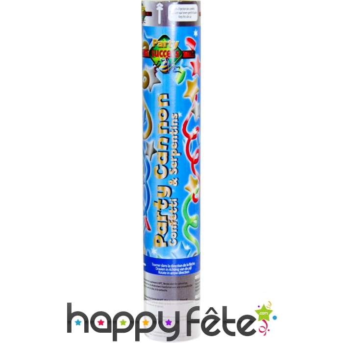 Confettis et serpentins en canon de 24cm