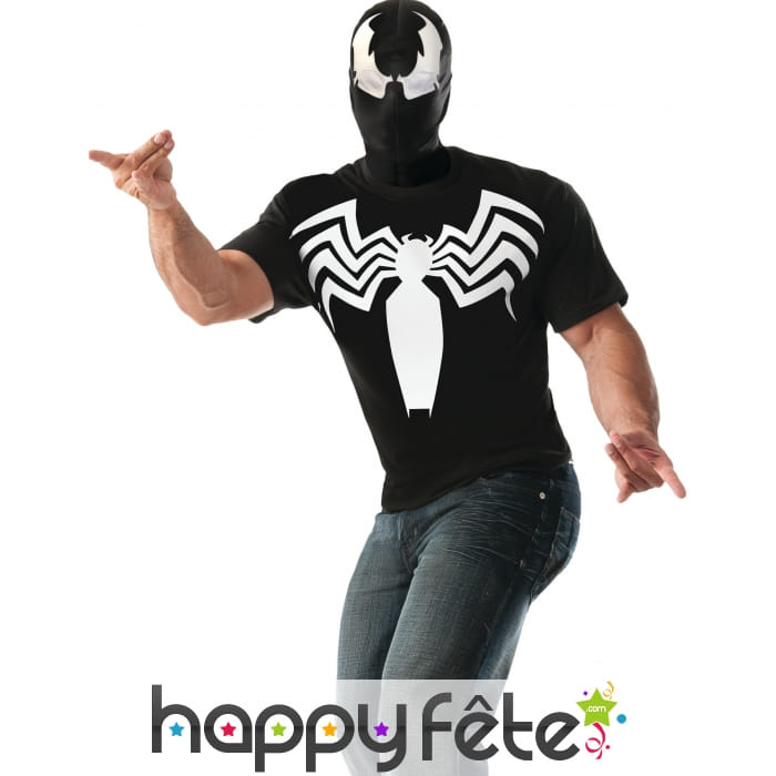 Cagoule et T-shirt de Venom pour homme, Spiderman