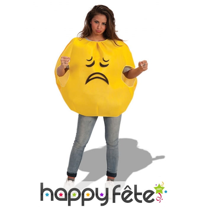 Costume émoticône triste pour adulte