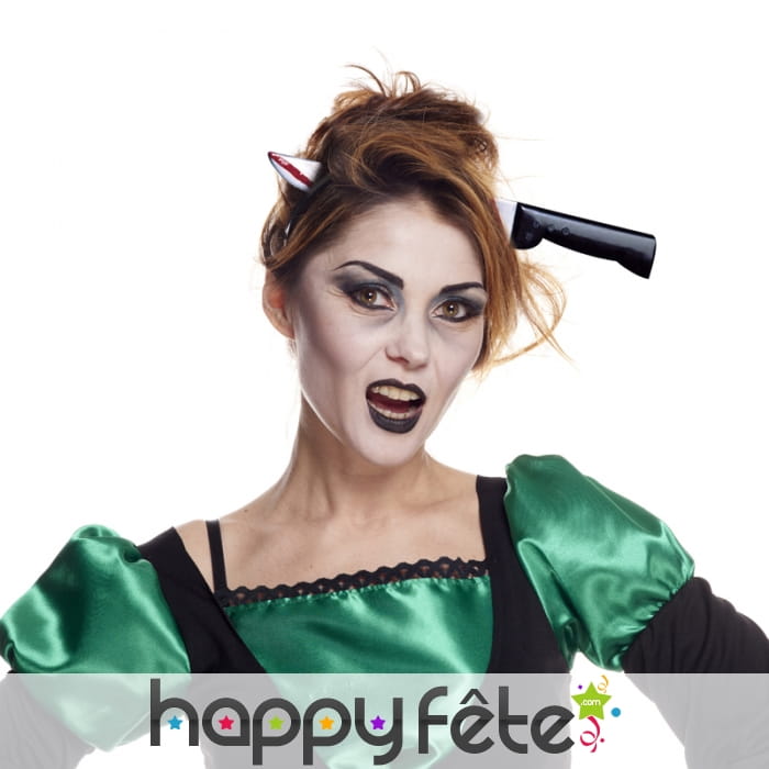 Couteau effet transperce crâne