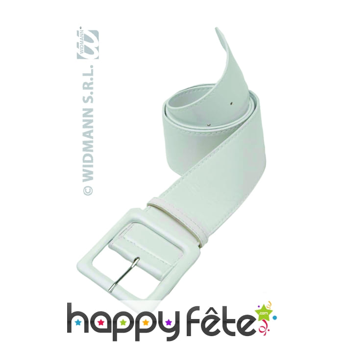 Ceinture en vinyle blanc