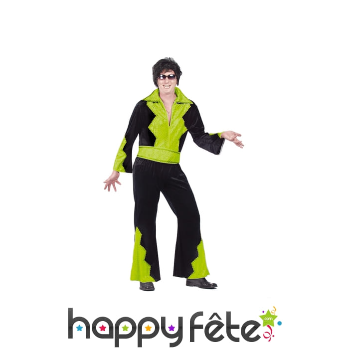 Costume elvis vert anis