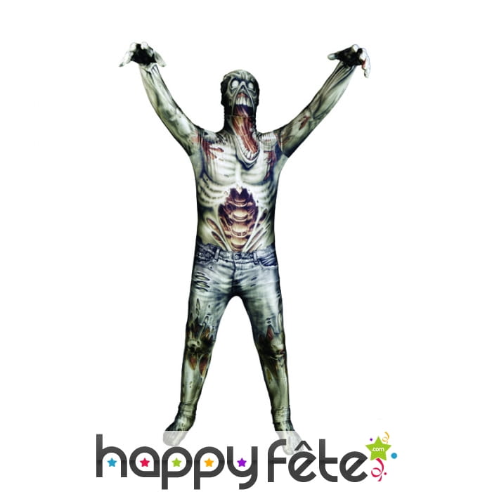 Costume enfant zombie seconde peau