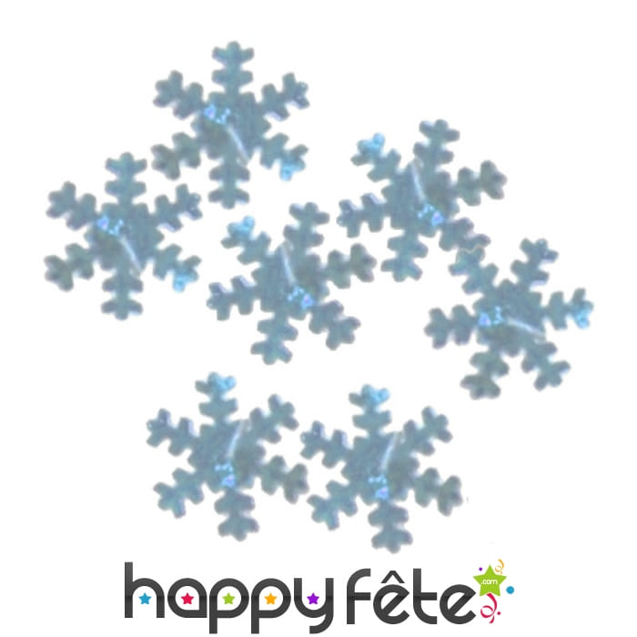 Confettis flocons argentés