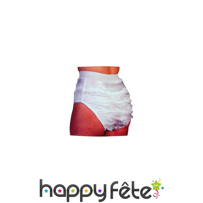 Culotte froufrou blanche