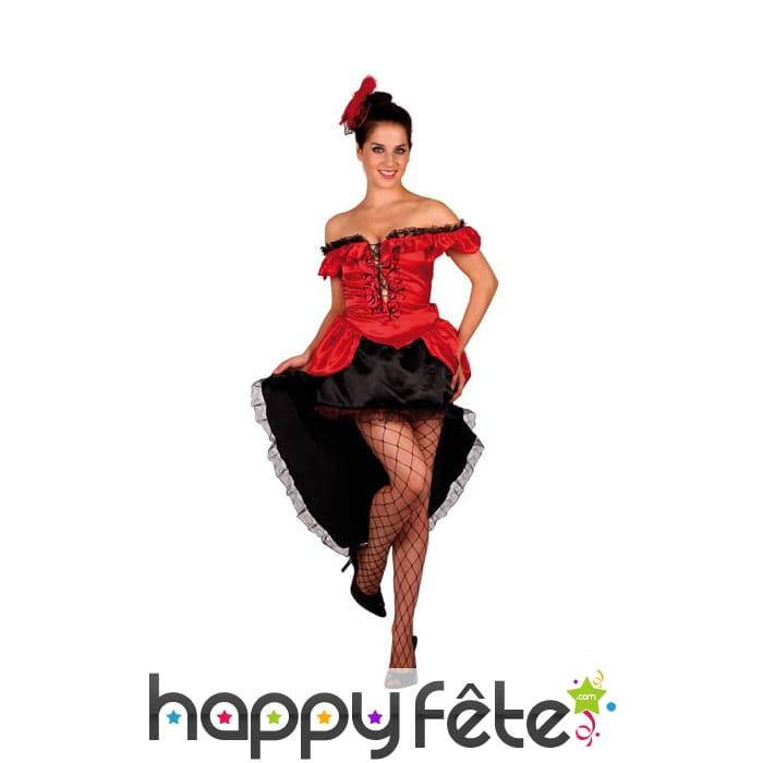Costume french can-can rouge
