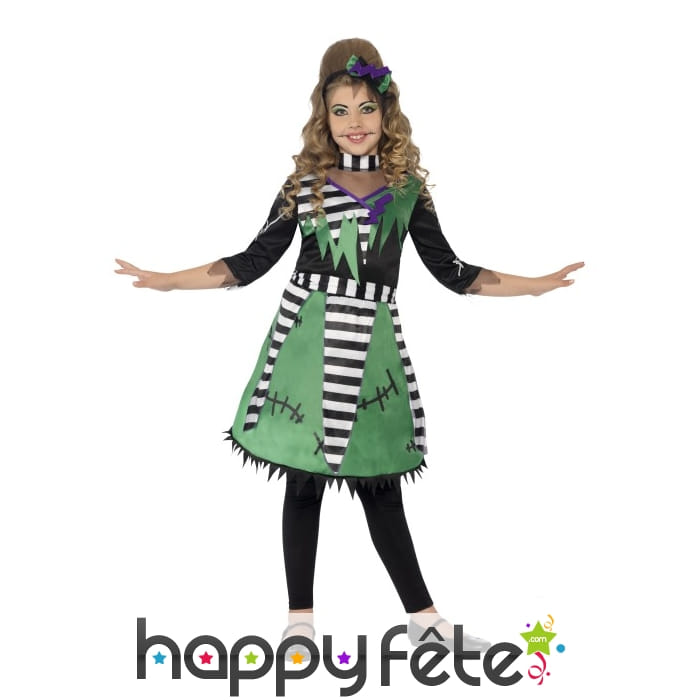 Costume Fiancée de Frankenstein enfant