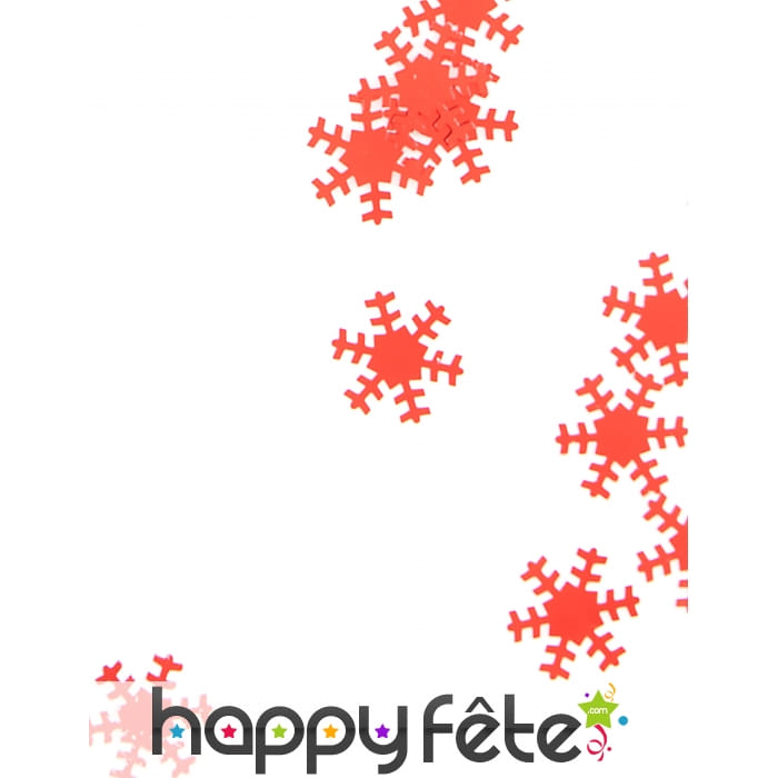 Confettis flocons rouges, 45g