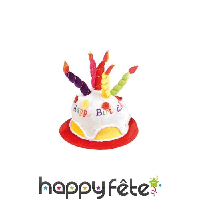 Chapeau gateau d'anniversaire