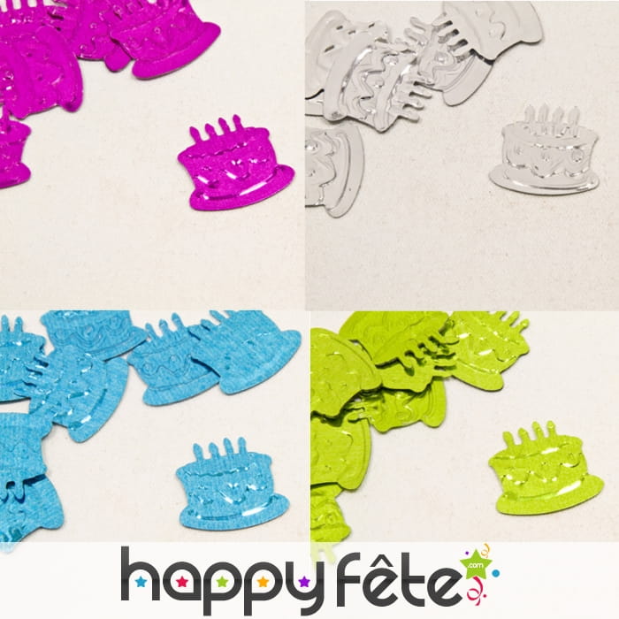 Confettis gâteau d anniversaire de table