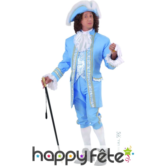 Costume Gentilhomme de la cour bleu