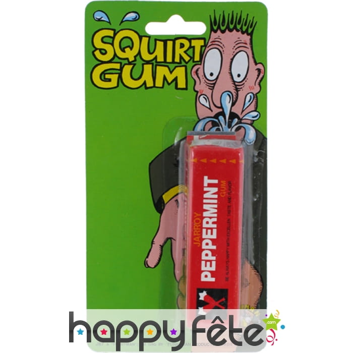 Chewing-gum jet d'eau