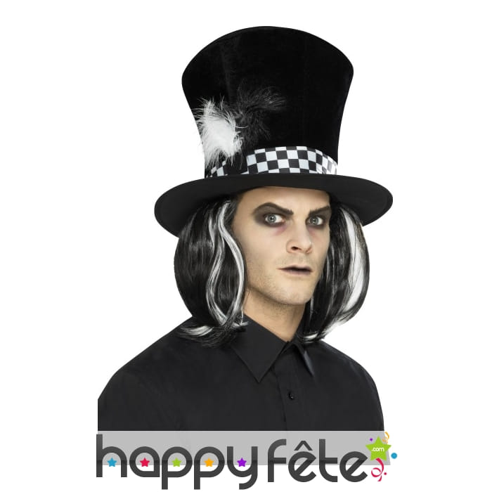 Chapeau gothique noir du chapelier fou