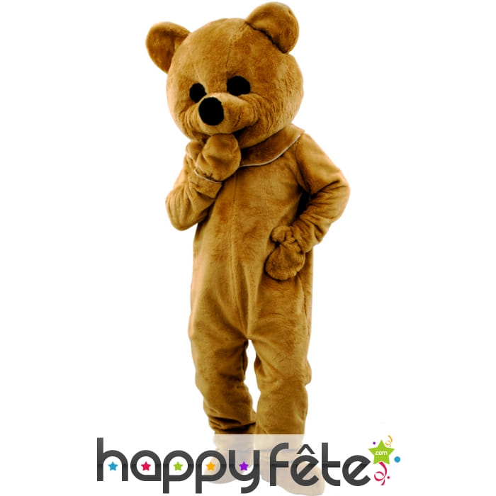 Costume grosse tête d'ours brun