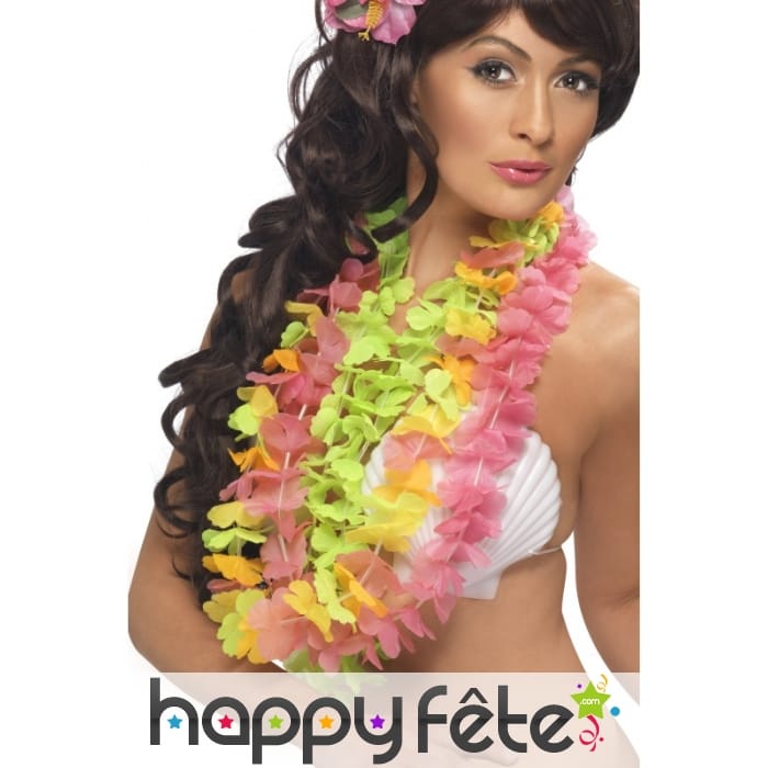 Colliers hawaïen 3 couleurs