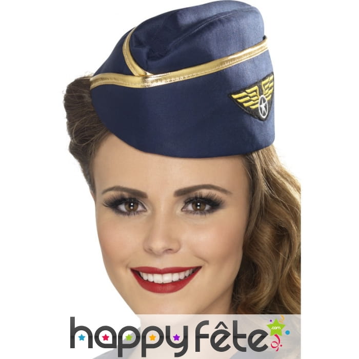 Châpeau hotesse air bleu