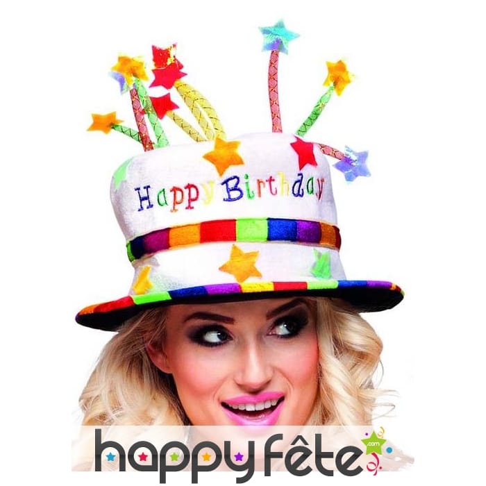 Chapeau happy birthday pour adulte