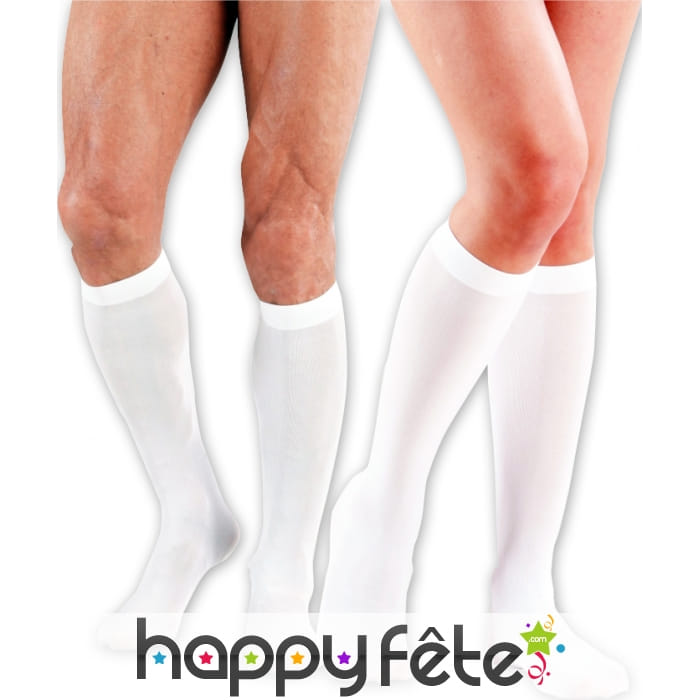 Chaussettes hautes blanches