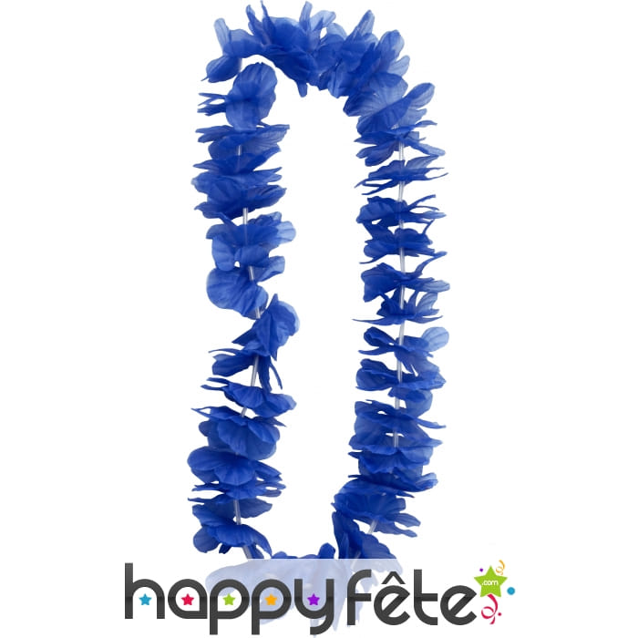 Collier hawaïen bleu