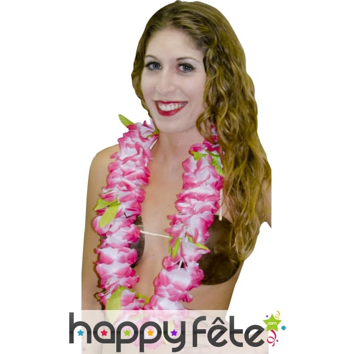 Collier hawaien couleurs assorties