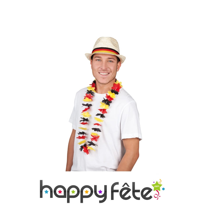 Collier Hawaï drapeau Allemand